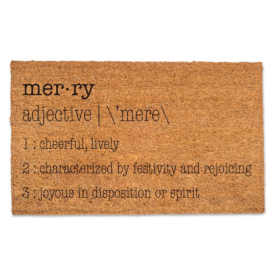 Merry Definition Doormat